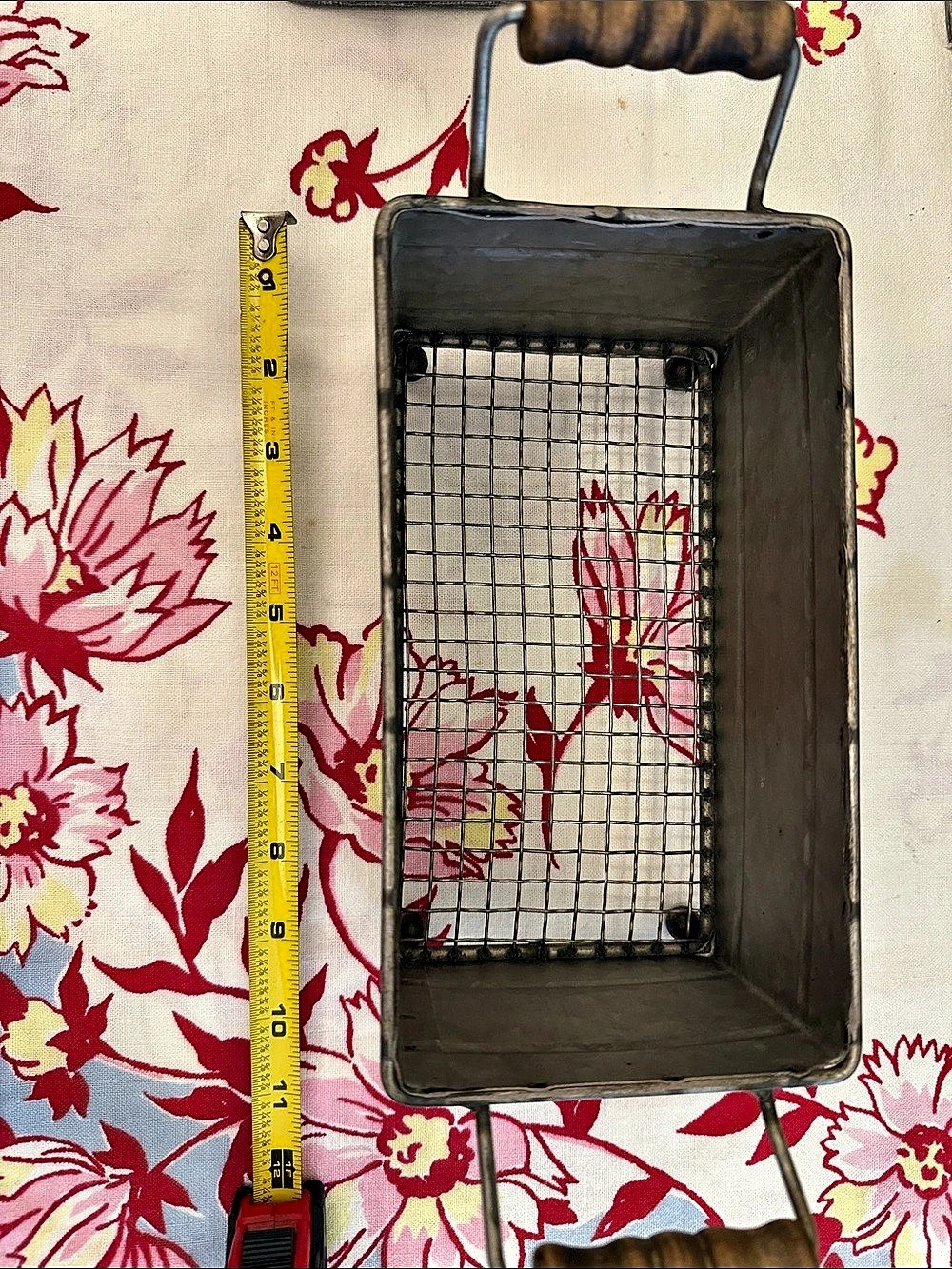 Vintage Metal Storage Organizer Basket Set